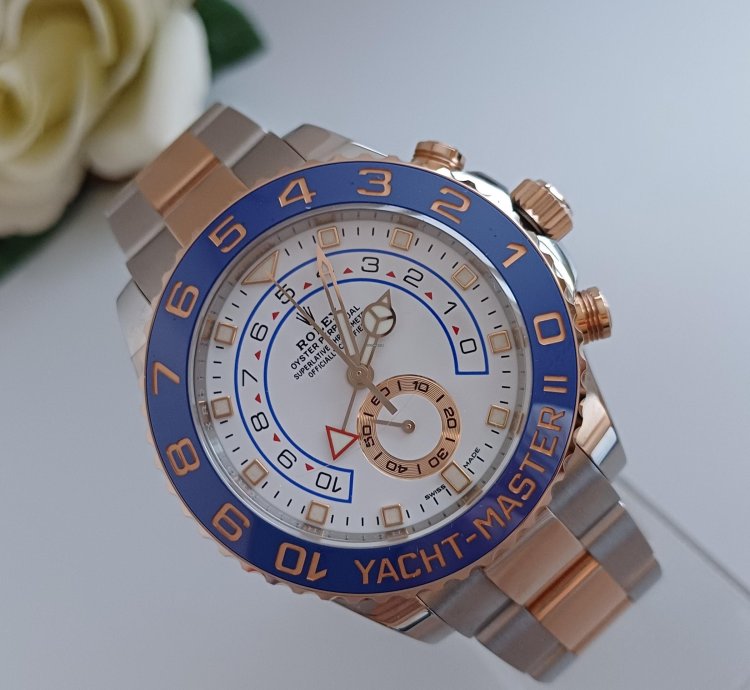 Rolex Yacht-master Ii Ref 116681stahl Ros Gold Box Papiere