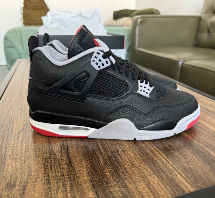 Air Jordan 4 Retro Reimagined Bred Leather