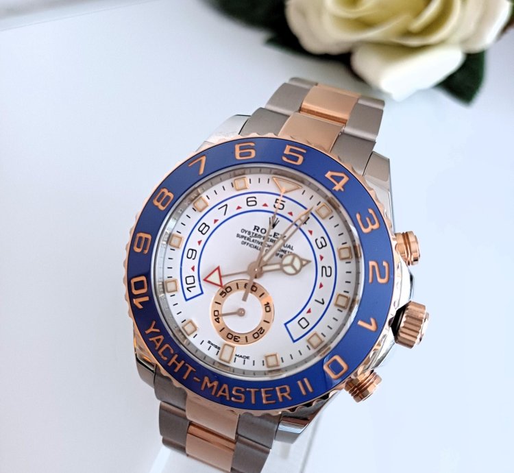Rolex Yacht-master Ii Ref 116681stahl Ros Gold Box Papiere