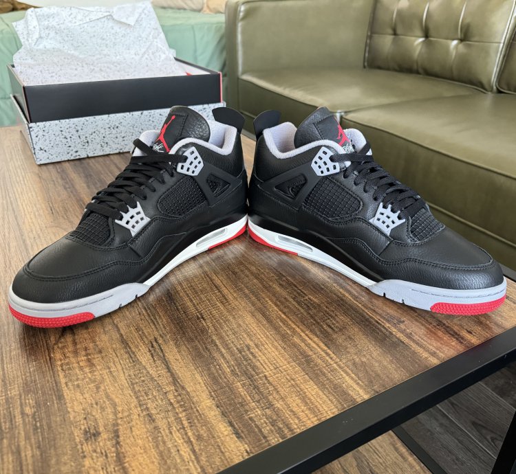 Air Jordan 4 Retro Reimagined Bred Leather