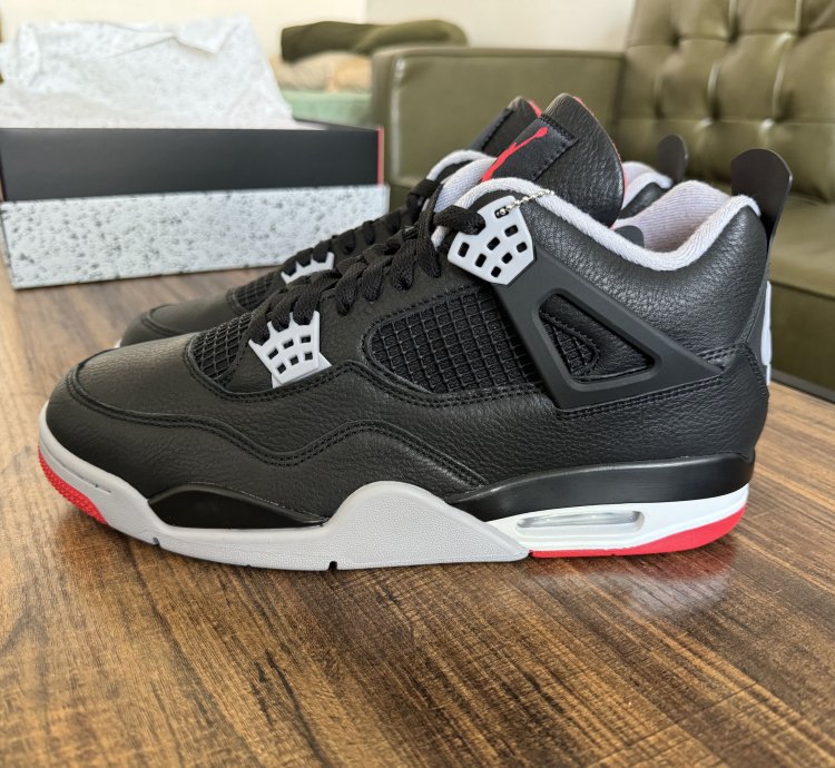 Air Jordan 4 Retro Reimagined Bred Leather