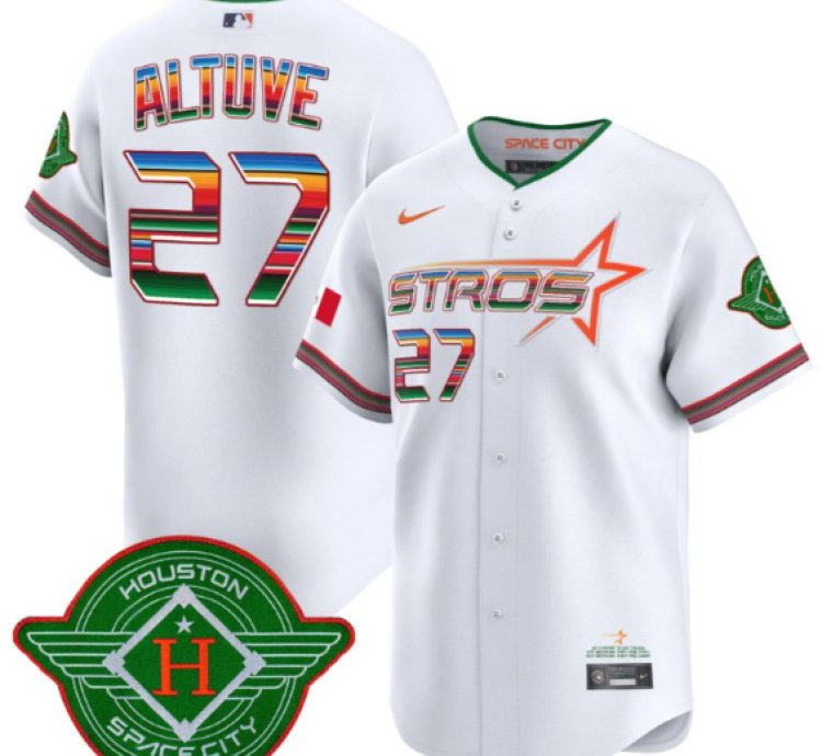 José Altuve Jersey 27 Astros 2025 City Connect Mexico Vapor Premier Limited Stitched White