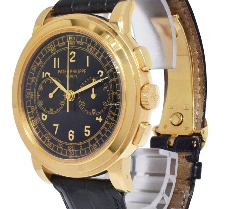 Patek Philippe Chronograph 5070 18k Yellow Gold Mens 42mm Watch 5070j