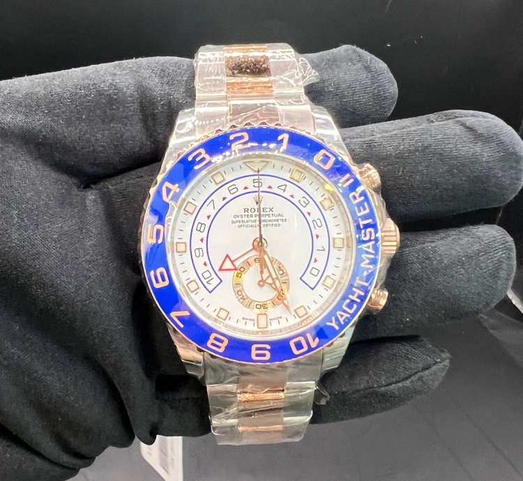 Rolex Yacht-master Ii Rose Gold Steel 44mm