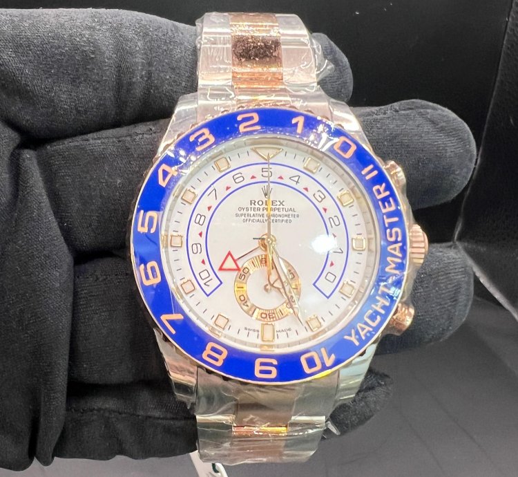 Rolex Yacht-master Ii Rose Gold Steel 44mm