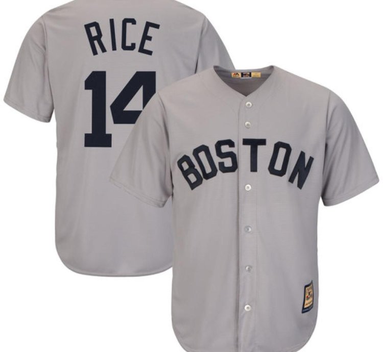 Boston Red Sox Jim Rice Gray Throwback Jersey