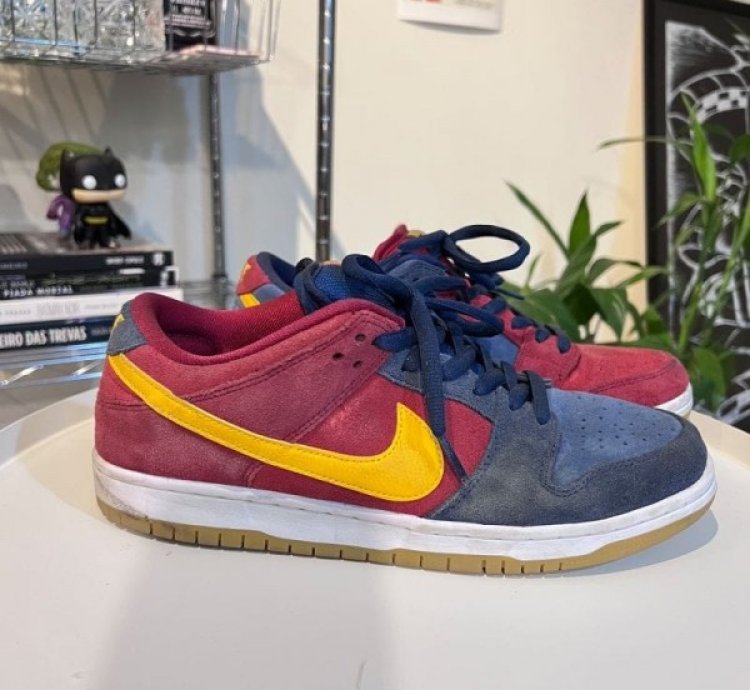Nike Sb Dunk Low Fc Barcelona Blue Red Sneakers