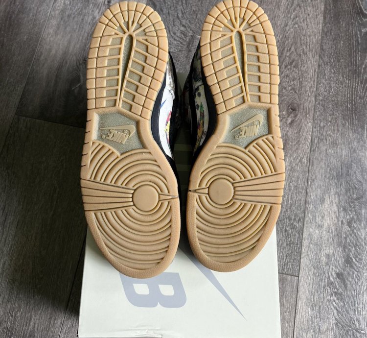 Supreme Nike Sb Dunk Low Og Rammellzee Shoes 9 5 Fd8778-001