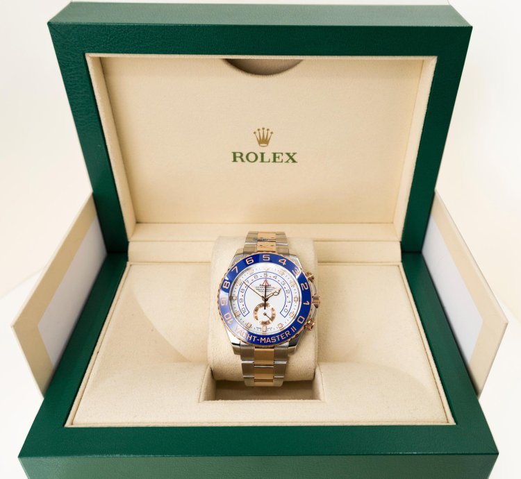 Rolex Yacht-master Ii Steel Everose Gold White Dial 116681