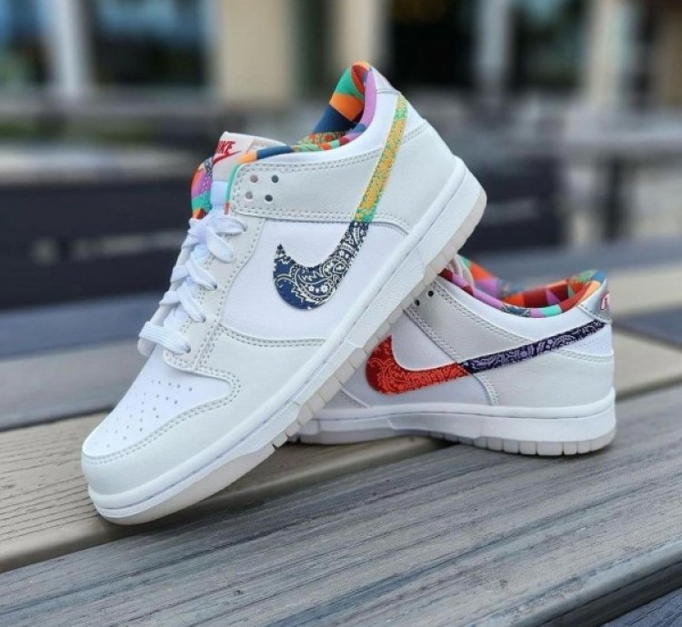 Nike Sb Dunk Low Multi Color Paisley Sneakers