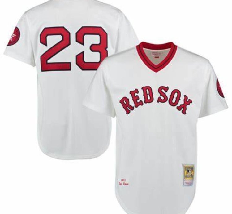 Boston Red Sox Luis Tiant White Throwback Pullover Jersey