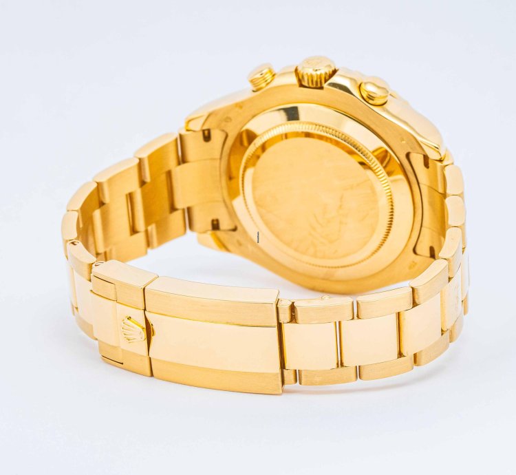 Rolex Yacht-master Ii White Dial Yellow Gold 44mm 116688 - Box Papers 2008