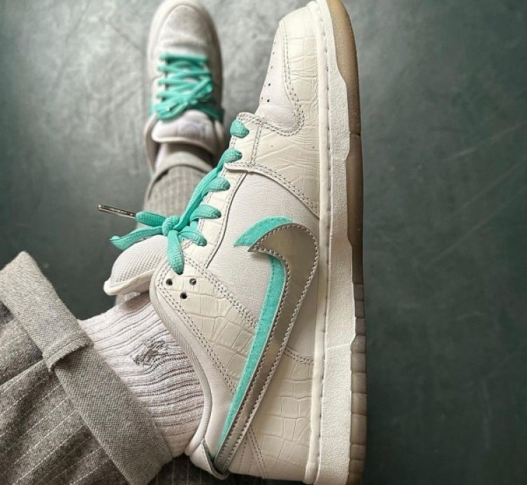 Nike Sb Dunk Low Qs White Diamond Sneakers
