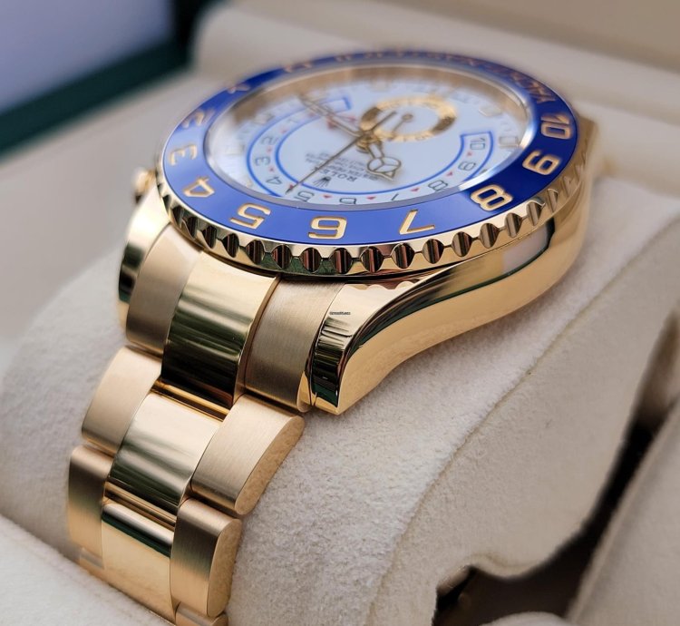 Rolex Yacht-master Ii Yellow Gold 44mm White Dial Blue Ceramic Bezel 2023 New