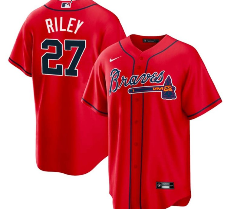 Austin Riley Atlanta Braves Red Jersey - All Stitched