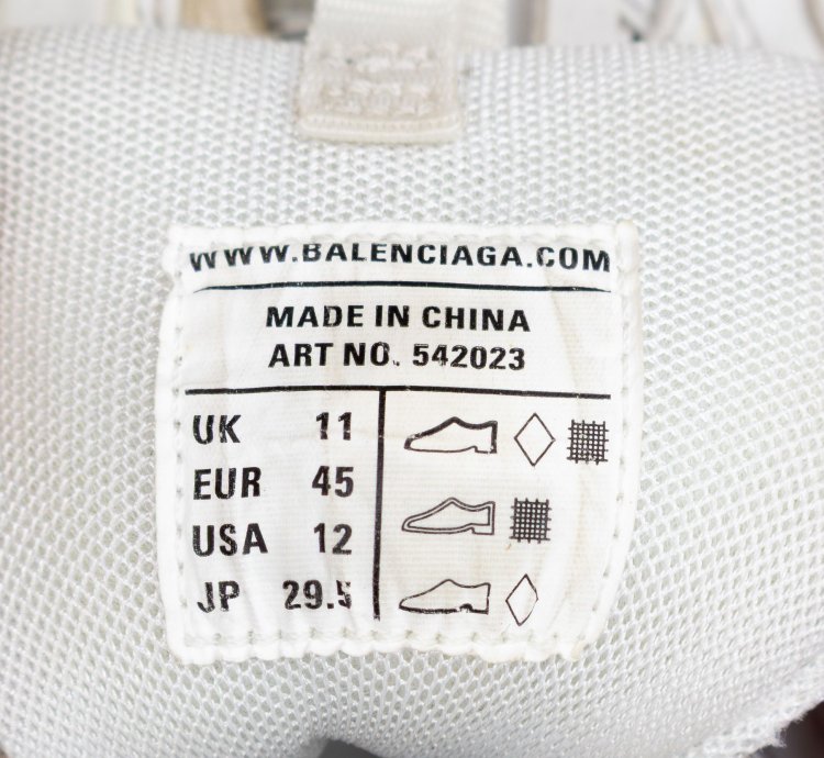 1100 Balenciaga Track White Box Us 12