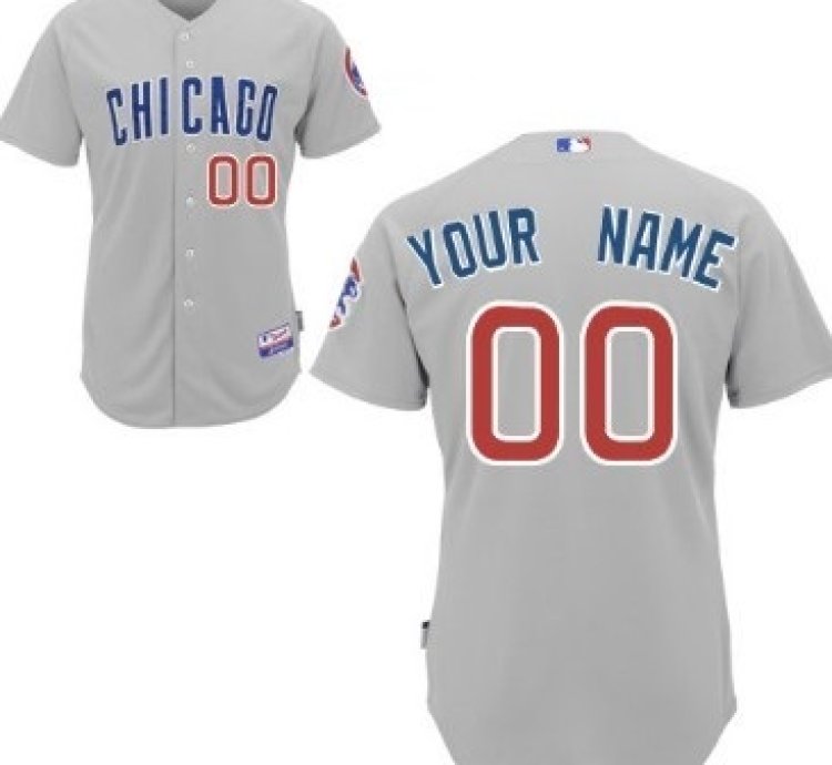Chicago Cubs Customized Gray Jersey