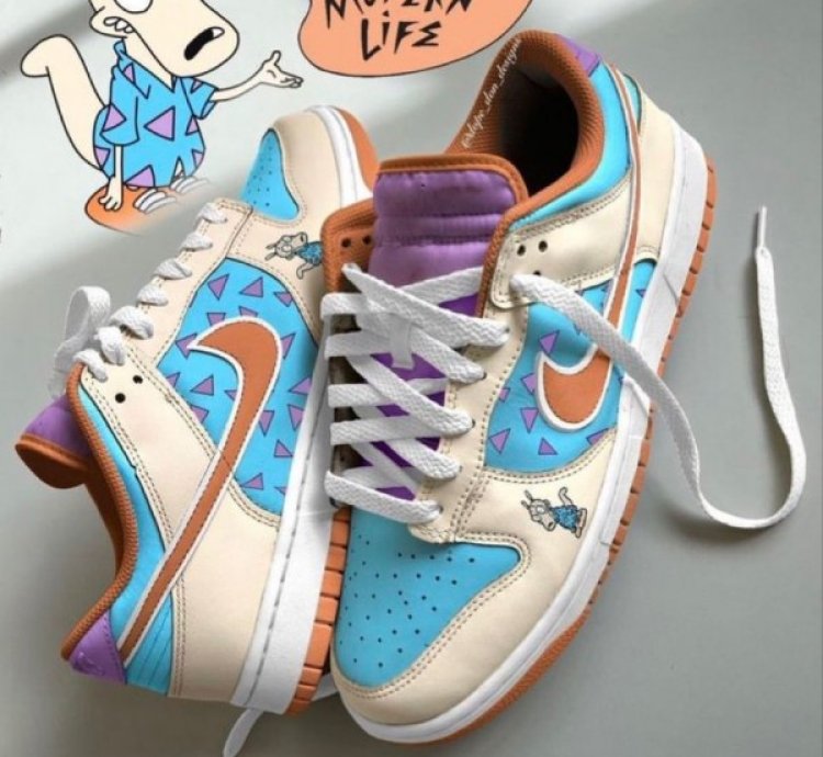 Nike Sb Dunk Rockos Modern Life Sneakers