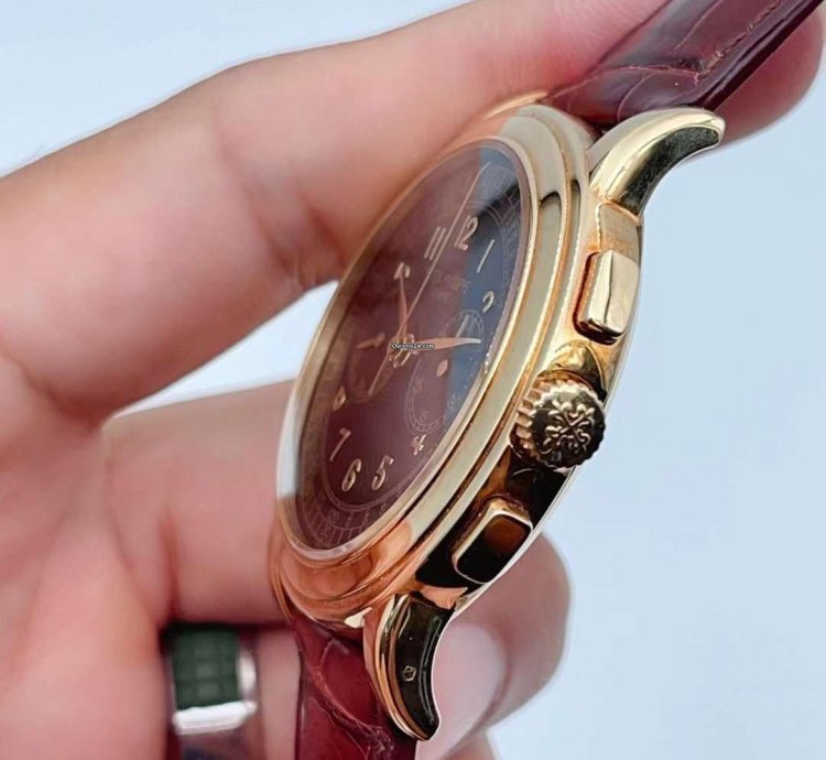 Patek Philippe Chronograph 5070j Yellow Gold Lemania Mechanical Watch 42mm