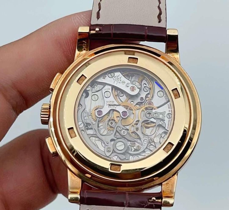 Patek Philippe Chronograph 5070j Yellow Gold Lemania Mechanical Watch 42mm