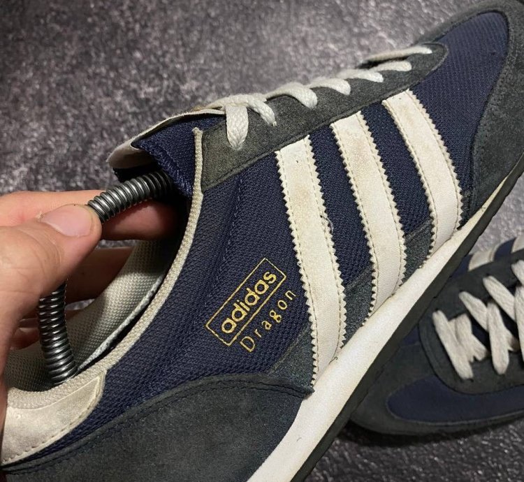 Vintage Adidas Dragon Og Blue Suede Low-top Trainers