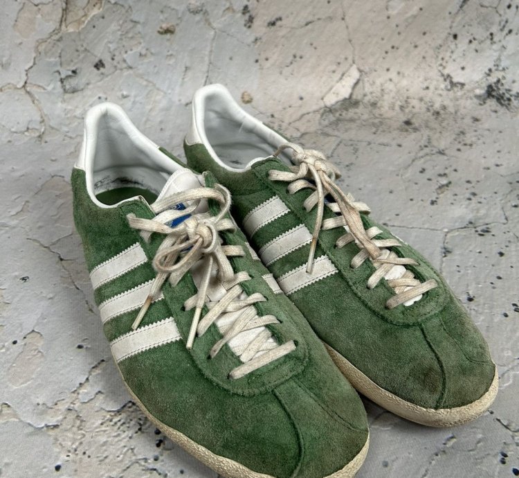Vintage Adidas Gazelle Green Sneakers 90s Hype Rare Skate