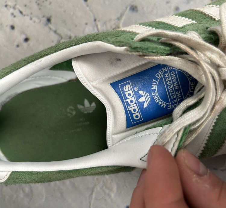Vintage Adidas Gazelle Green Sneakers 90s Hype Rare Skate