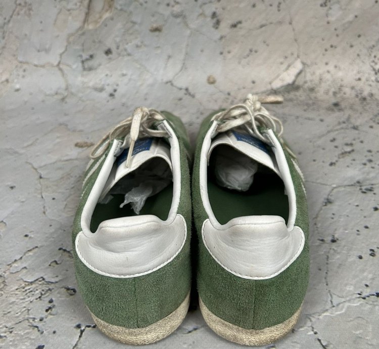 Vintage Adidas Gazelle Green Sneakers 90s Hype Rare Skate
