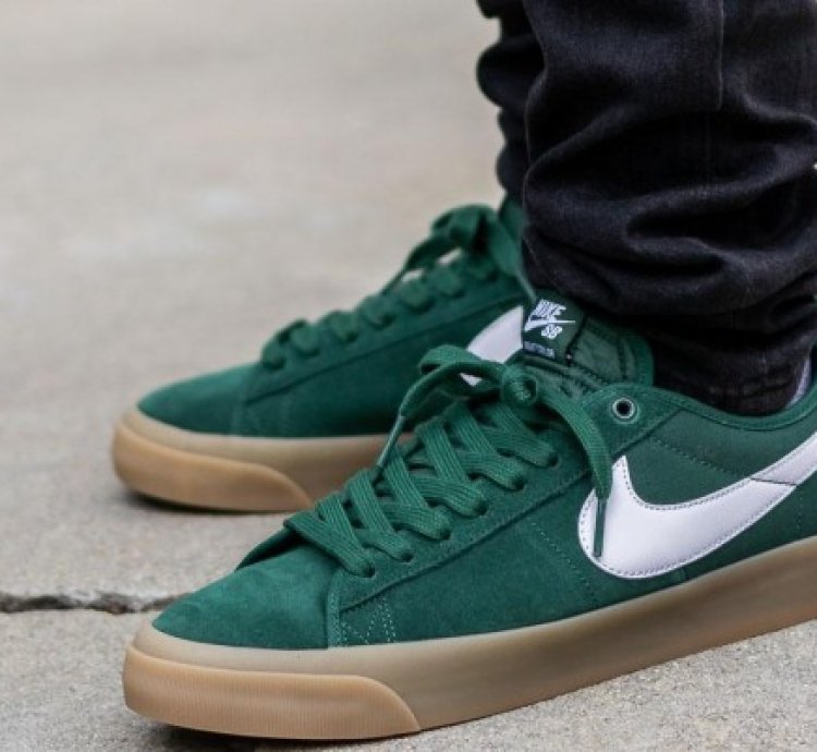 Nike Sb Zoom Blazer Low Ro Gt Green Gum Sneakers