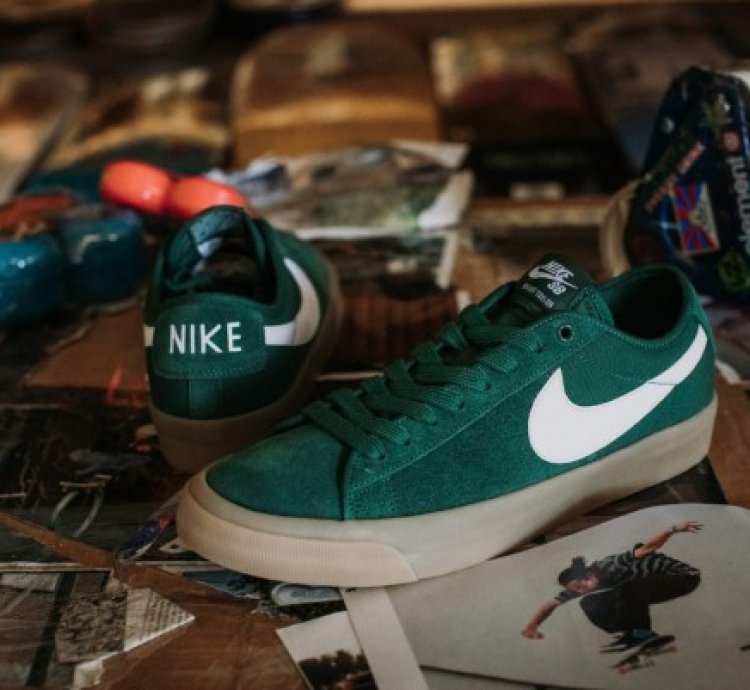 Nike Sb Zoom Blazer Low Ro Gt Green Gum Sneakers