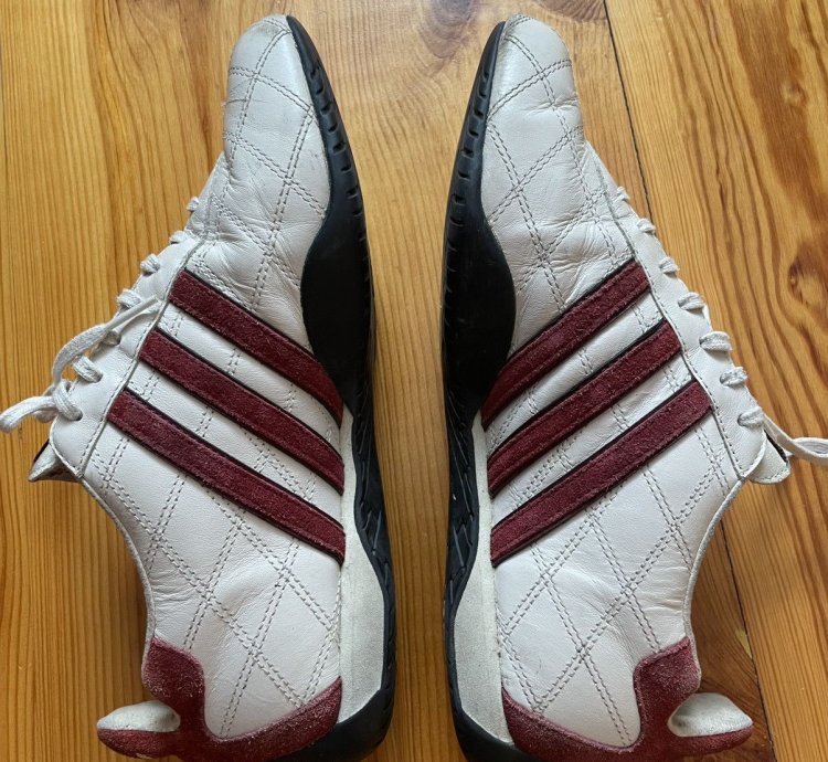 Vintage Adidas Goodyear Racing Leather Driver Shoes