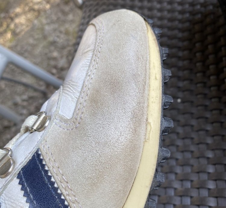 Vintage Adidas Jogging High Top Shoes Made In Slovenia Rare