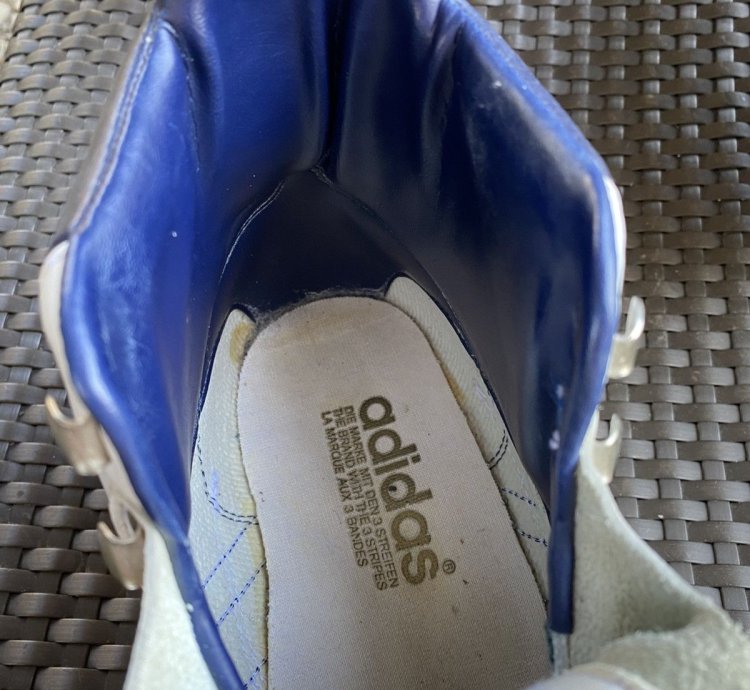 Vintage Adidas Jogging High Top Shoes Made In Slovenia Rare
