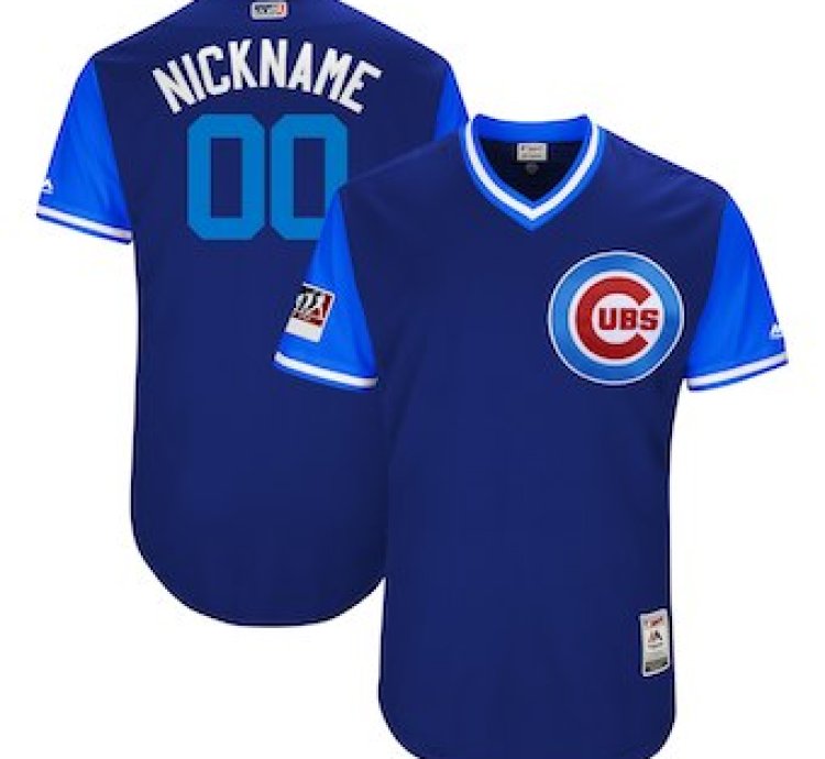 Chicago Cubs Majestic Royal 2018 Players Weekend Flex Base Custom Jersey