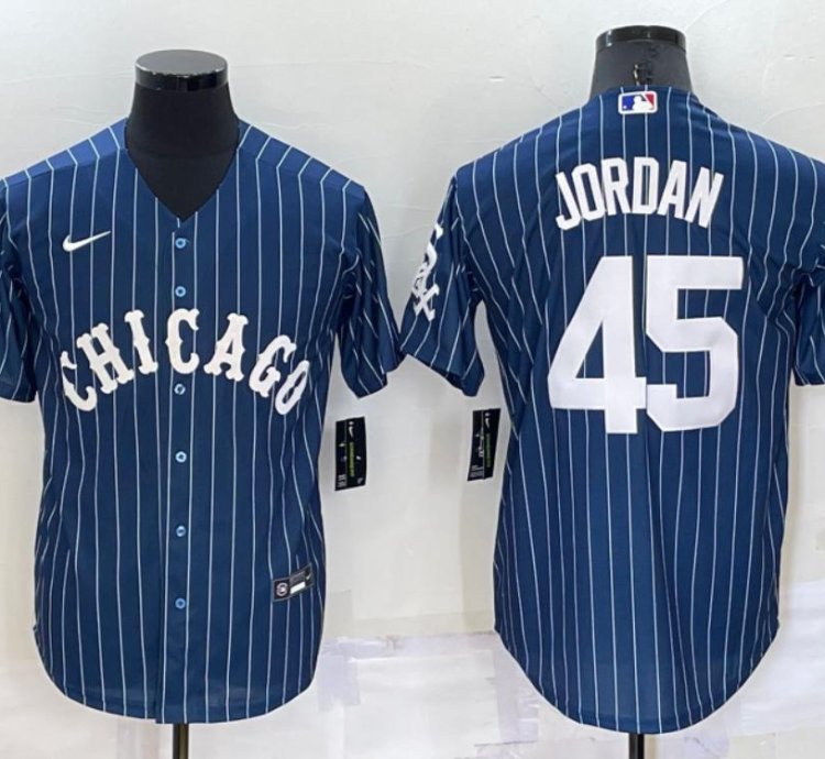 Chicago White Sox Michael Jordan Navy Throwback Jersey