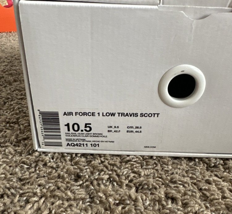 Travis Scott Air Force 1 Sail