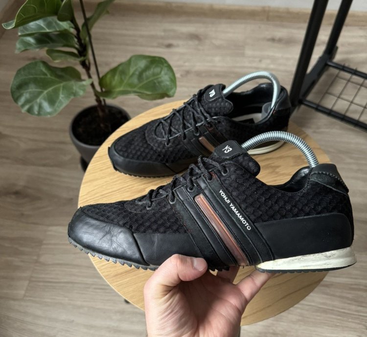 Vintage Adidas Yohji Yamamoto Y2k Low Top Leather Sneakers