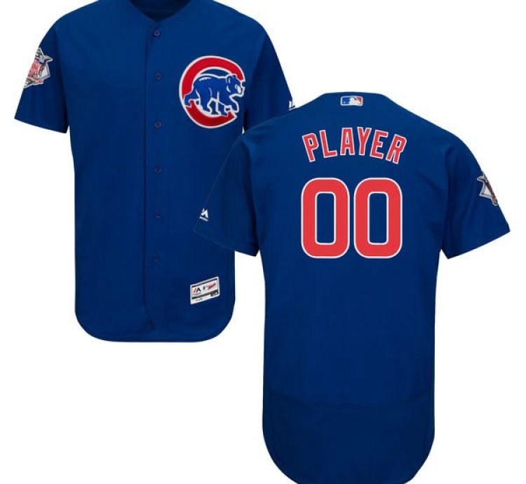 Chicago Cubs Royal Blue Customized Flexbase Majestic Mlb Collection Jersey