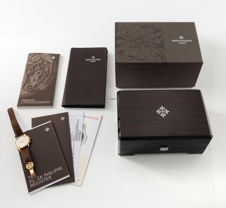 Patek Philippe Chronograph 5170-001r Breguet Numerals In 18k Rose Gold Box And Paper Set