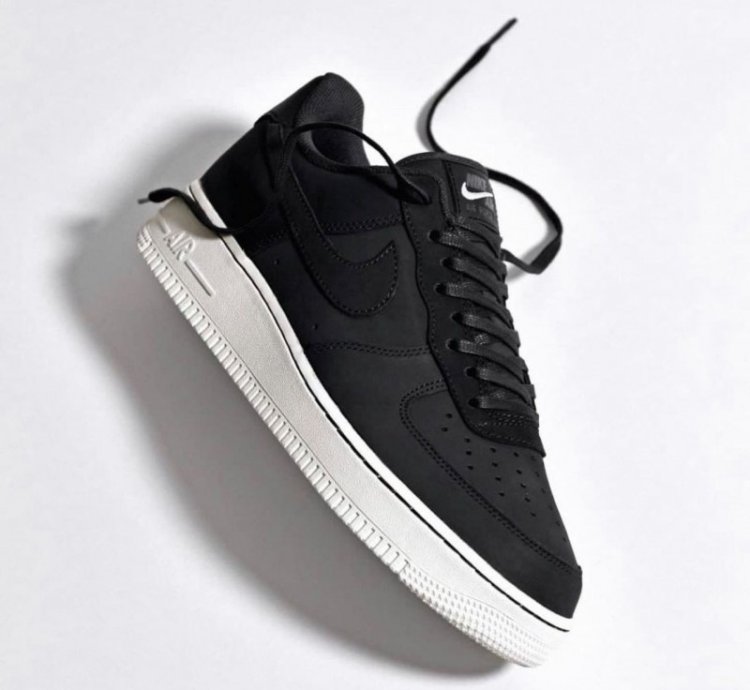 Off Noir X Nike Air Force 1 Lx Black White Sneakers