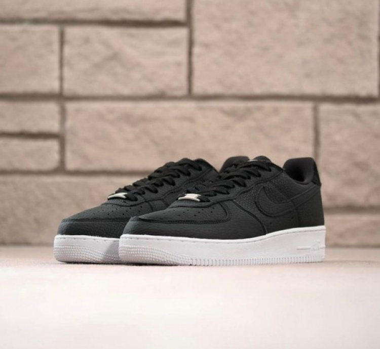 Off Noir X Nike Air Force 1 Lx Black White Sneakers