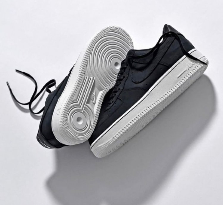 Off Noir X Nike Air Force 1 Lx Black White Sneakers