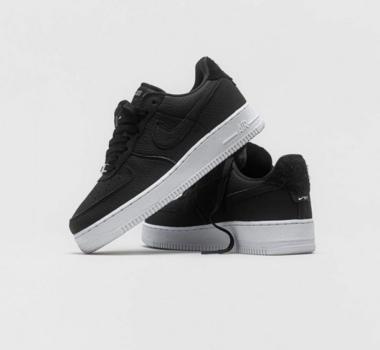 Off Noir X Nike Air Force 1 Lx Black White Sneakers