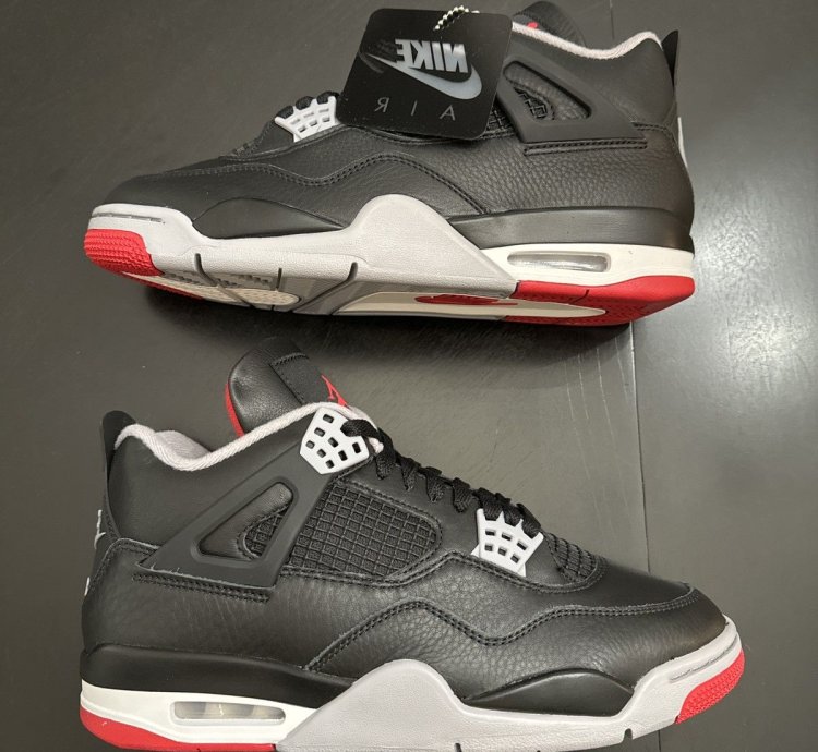 Air Jordan Retro 4 Bred Reimagined