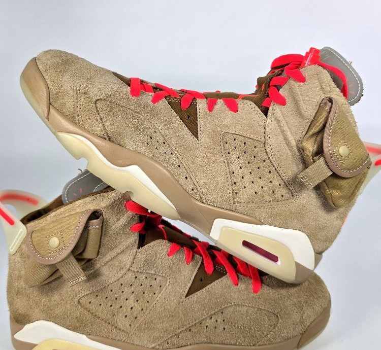 2021 Travis Scott Air Jordan 6 Retro British Khaki