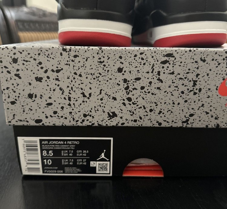 Air Jordan Retro 4 Bred Reimagined