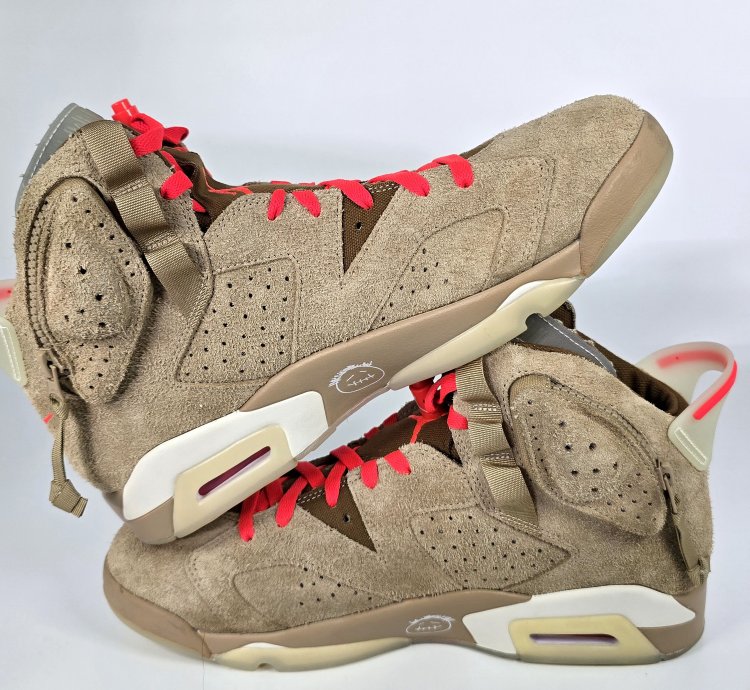 2021 Travis Scott Air Jordan 6 Retro British Khaki