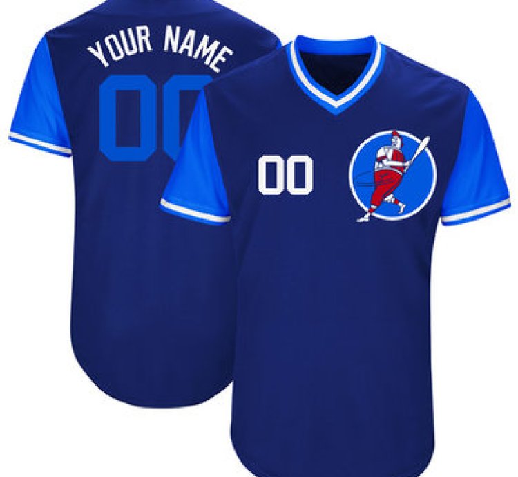 Cubs Blue Customized Mn New Design Jersey