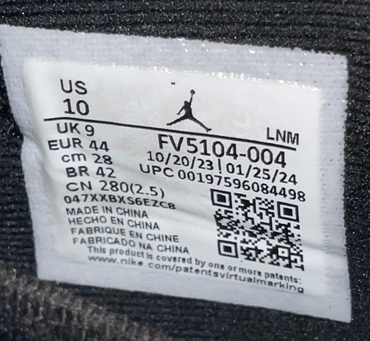 2024 Jordan 11 Retro Low Space Jam Size 10