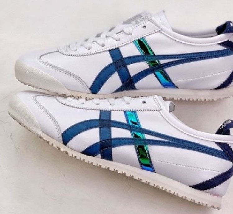 Onitsuk A Tiger Mexico 66 White Navy Sneakers